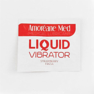 Пробник лубриканта з ефектом вібрації Amoreane Med Liquid Vibrator Strawberry (2 мл) - Інтернет-магазин спільних покупок ToGether