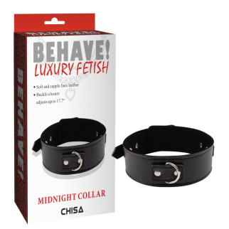 CH97542 нашийник Behave Luxury Fetish Midnight collar Chisa - Інтернет-магазин спільних покупок ToGether