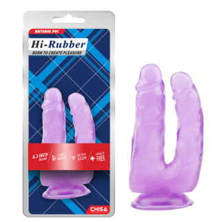 Фалоімітатор подвійний Hi-Rubber Chisa Purple - Інтернет-магазин спільних покупок ToGether