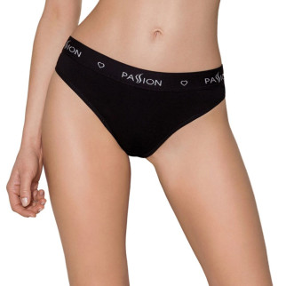 Трусики-сліпи з бавовни з еластаном Passion PS004 PANTIES M, black - Інтернет-магазин спільних покупок ToGether