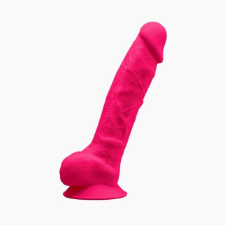 Фалоімітатор SilexD Vetus Pink (MODEL 1 size 8in), двошаровий, силікон + Silexpan, діаметр 4,2см - Інтернет-магазин спільних покупок ToGether
