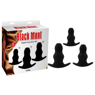 Набір анальних тонелів Chisa Rippled Anal Juicer Kit Black Mont, чорний - Інтернет-магазин спільних покупок ToGether
