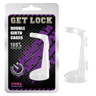 Ерекційне кільце Chisa Get Lock Double Girth Cages - Інтернет-магазин спільних покупок ToGether