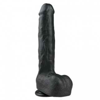 Фалоімітатор Гігант EASYTOYS REALISTIC DILDO BLACK 29.5 CM - Інтернет-магазин спільних покупок ToGether