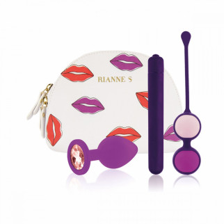 Набір секс іграшок Rianne s ESSENTIALS-FIRST VIBE KIT, Фіолетовий - Інтернет-магазин спільних покупок ToGether