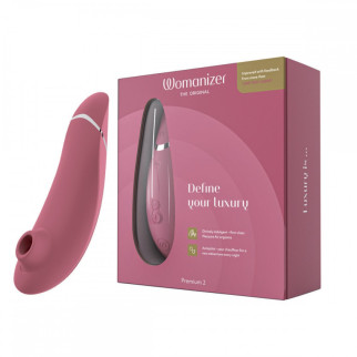 Вакуумний кліторальний стимулятор Womanizer Premium 2 Respberry, Рожевий - Інтернет-магазин спільних покупок ToGether