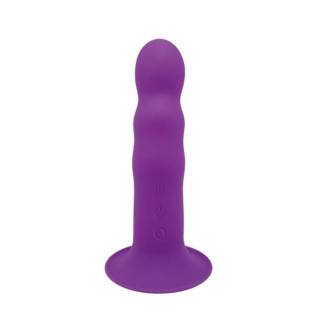 Двошаровий ділдо з вібрацією Adrien Lastic Hitsens 3 Purple, відмінно для страпона, діаметр 4 см, до - Інтернет-магазин спільних покупок ToGether
