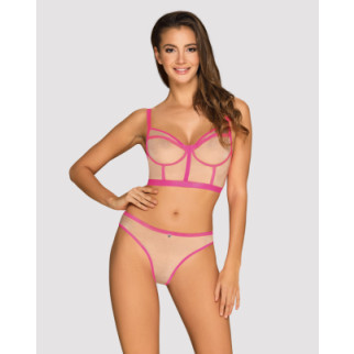 Комплект Obsessive Nudelia top & panties pink L/XL - Інтернет-магазин спільних покупок ToGether
