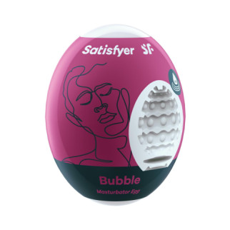 Мастурбатор, що самозмащується Satisfyer Masturbator Egg Bubble - Інтернет-магазин спільних покупок ToGether