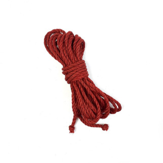 Джутова мотузка BDSM Art of Sex 8 метрів, 6 мм, колір червоний - Інтернет-магазин спільних покупок ToGether
