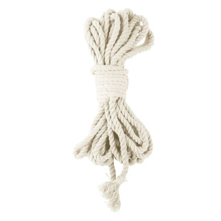 Бавовняна мотузка BDSM 8 метрів, 6 мм, білий колір - Інтернет-магазин спільних покупок ToGether