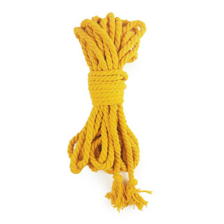 Бавовняна мотузка BDSM 8 метрів, 6 мм, жовтий колір - Інтернет-магазин спільних покупок ToGether