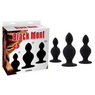 Набір великих анальних пробок Chisa Black Mont Black Silicone - Інтернет-магазин спільних покупок ToGether
