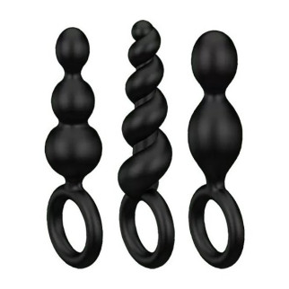 Набір анальних ланцюжків Satisfyer Booty Call set of 3 Black - Інтернет-магазин спільних покупок ToGether