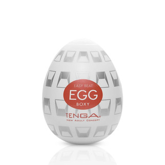 Мастурбатор-яйце Tenga Egg Boxy з геометричним рельєфом - Інтернет-магазин спільних покупок ToGether
