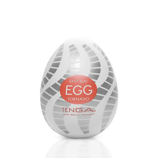 Мастурбатор-яйце Tenga Egg Tornado зі спірально-геометричним рельєфом - Інтернет-магазин спільних покупок ToGether