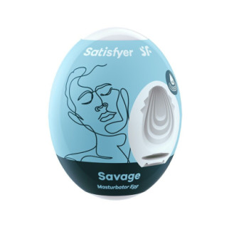 Самозмащувальний мастурбатор-яйце Satisfyer Masturbator Egg Savage, одноразовий, не потребує змазки - Інтернет-магазин спільних покупок ToGether