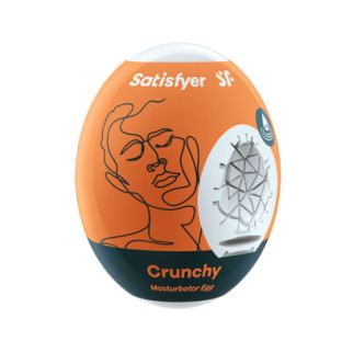 Самозмащувальний мастурбатор-яйце Satisfyer Masturbator Egg Crunchy, одноразовий, не потребує змазки - Інтернет-магазин спільних покупок ToGether