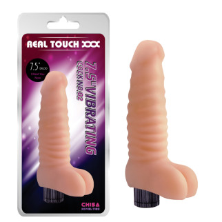 Вібратор Chisa Real Touch 7.5 Vibrating Cock No.02 - Інтернет-магазин спільних покупок ToGether