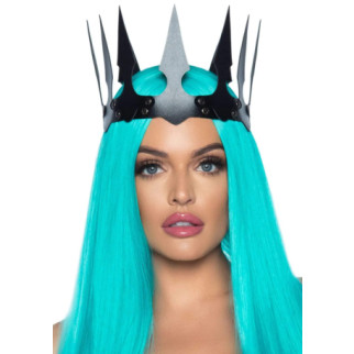 Корона з гострими зубцями Leg Avenu Faux leather spiked crown O/S - Інтернет-магазин спільних покупок ToGether