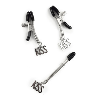 Затискач для сосків та клітора Art of Sex - Nipple and clit clamps KISS - Інтернет-магазин спільних покупок ToGether