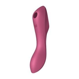 Вакуумний стимулятор із вібрацією Satisfyer Curvy Trinity 3 Red - Інтернет-магазин спільних покупок ToGether