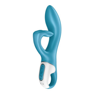 Вібратор-кролик із потрійним відростком Satisfyer Embrace me Turquoise, 2 мотори, діаметр 3,6 см - Інтернет-магазин спільних покупок ToGether