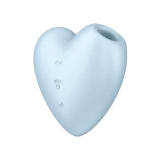 Вакуумний стимулятор-серце з вібрацією Satisfyer Cutie Heart Blue - Інтернет-магазин спільних покупок ToGether