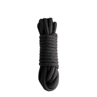 Бондажна мотузка NS Novelties SINFUL NYLON ROPE 25 FT BLACK - Інтернет-магазин спільних покупок ToGether