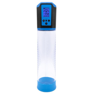 Автоматична вакуумна помпа Men Powerup Passion Pump Blue, LED-табло, перезаряджувана, 8 режимів - Інтернет-магазин спільних покупок ToGether