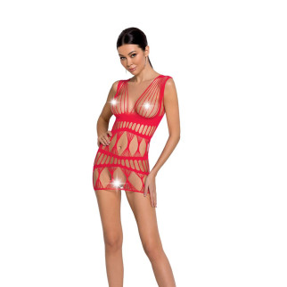 Бодістокінг-сукня Passion BS089 red, міні, плетіння у вигляді павутини - Інтернет-магазин спільних покупок ToGether