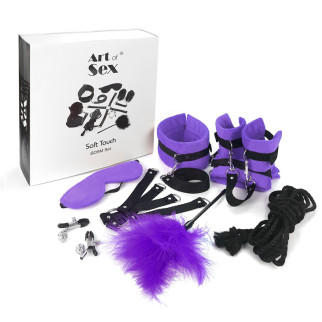 BDSM-набір Art of Sex – Soft Touch BDSM Set, фіолетовий, 9 предметів - Інтернет-магазин спільних покупок ToGether