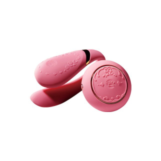 Смартвібратор для пар Zalo Fanfan set Rouge Pink, пульт ДК - Інтернет-магазин спільних покупок ToGether