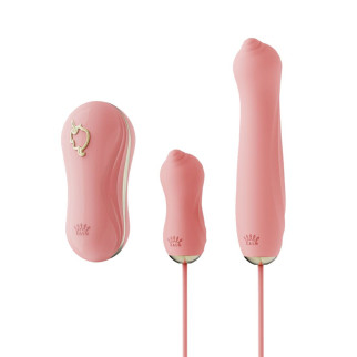 Набір 3в1 Zalo – UNICORN Set Pink, віброяйце, пульсатор, вакуумний стимулятор - Інтернет-магазин спільних покупок ToGether