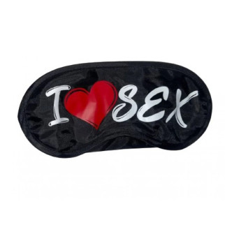 Маска на очі з написом "I LOVE SEX" - Інтернет-магазин спільних покупок ToGether