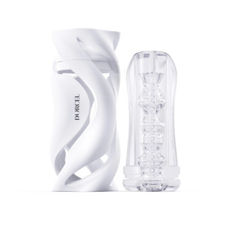 Мастурбатор Dorcel DEEP BLOW WHITE, подвійне використання - Інтернет-магазин спільних покупок ToGether