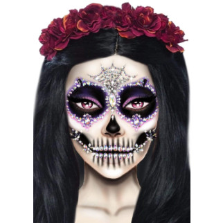 Прикраси для обличчя Leg Avenue Calavera face jewels sticker O/S - Інтернет-магазин спільних покупок ToGether