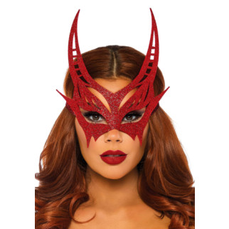 Блискуча маска диявола Leg Avenue Glitter devil mask O/S - Інтернет-магазин спільних покупок ToGether