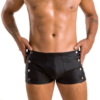 Чоловічі шкіряні боксери із заклепками Passion 048 SHORT DAVID L/XL Black - Інтернет-магазин спільних покупок ToGether