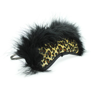 Маска на очі з хутром Flocky blindfold leopard - Інтернет-магазин спільних покупок ToGether