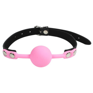 Кляп силіконовий Silicone ball gag metal accesso pink - Інтернет-магазин спільних покупок ToGether