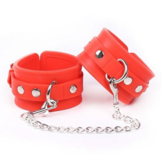 Силіконові манжети DS Fetish Silicone hand cuff red - Інтернет-магазин спільних покупок ToGether