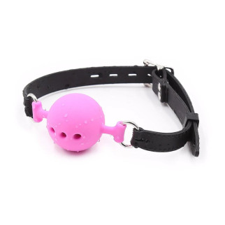 Кляп DS Fetish Mouth silicone gag L black/pink - Інтернет-магазин спільних покупок ToGether