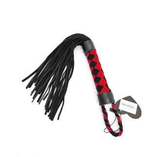 Флоггер DS Fetish Leather flogger M red/black - Інтернет-магазин спільних покупок ToGether