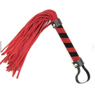 Флоггер DS Fetish Leather flogger M red - Інтернет-магазин спільних покупок ToGether