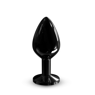 Металева анальна пробка з кристалом Dorcel Diamond Plug Black M - Інтернет-магазин спільних покупок ToGether