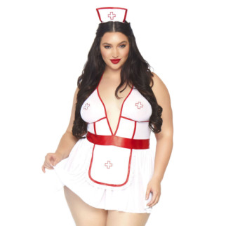 Костюм медсестри Leg Avenue Nightshift Nurse XL/XXL, сукня, трусики, шапочка - Інтернет-магазин спільних покупок ToGether