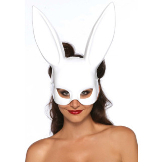 Маска кролика Leg Avenue Masquerade Rabbit Mask White, довгі вушка, на резинці - Інтернет-магазин спільних покупок ToGether