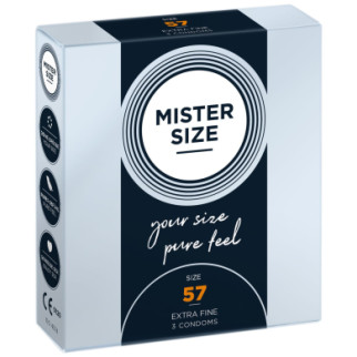 Презервативи Mister Size - pure feel - 57 (3 condoms), товщина 0,05 мм - Інтернет-магазин спільних покупок ToGether