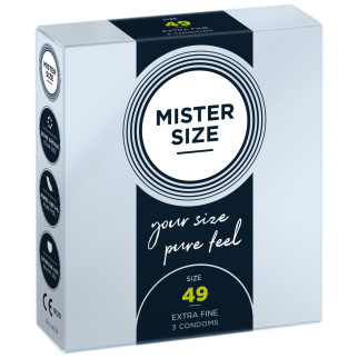 Презервативи Mister Size - pure feel - 49 (3 condoms), товщина 0,05 мм - Інтернет-магазин спільних покупок ToGether